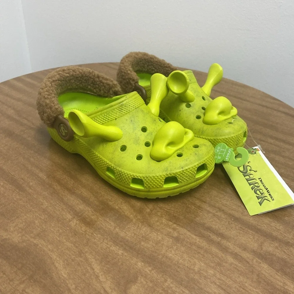 Crocs Classic Dreamworks Shrek Clog Size J2 Juniors Kid's Green